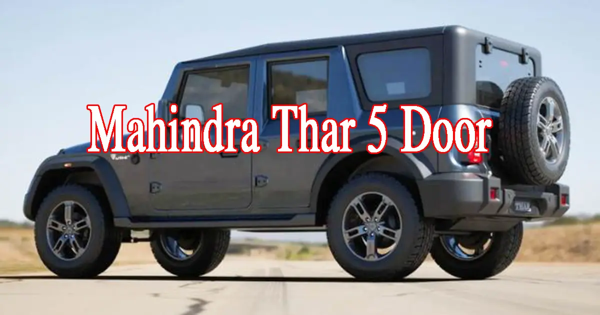 New pictures of Mahindra Thar 5 Door with dual pan sunroof revealed, a lot more to come