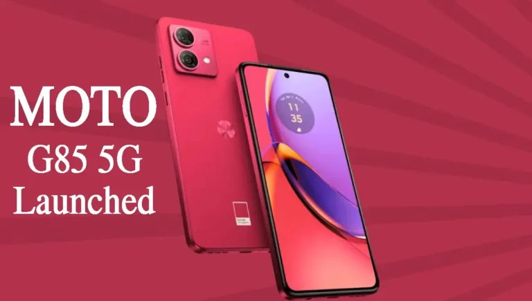 red colour Moto G85 5G mobile phone launched