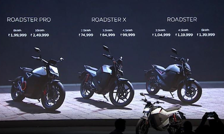 Three OLA Electric Bikes launched with a starting price of Rs 75,000, will get a maximum range of 248 km